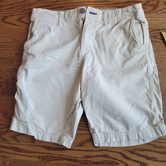 Lot of Two American Eagle Size 32 Shorts AE Some Discoloration Khaki Green - Picture 6 of 16